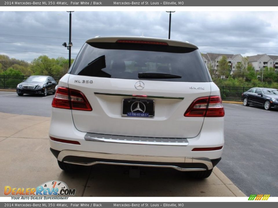 2014 Mercedes-Benz ML 350 4Matic Polar White / Black Photo #3