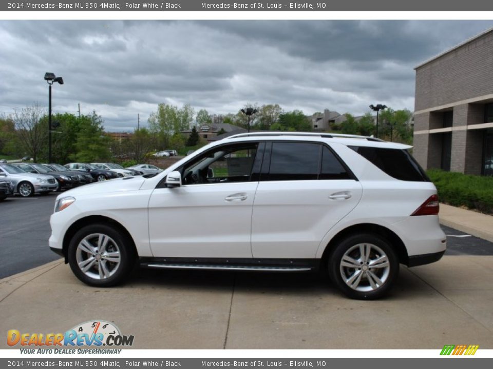 2014 Mercedes-Benz ML 350 4Matic Polar White / Black Photo #4