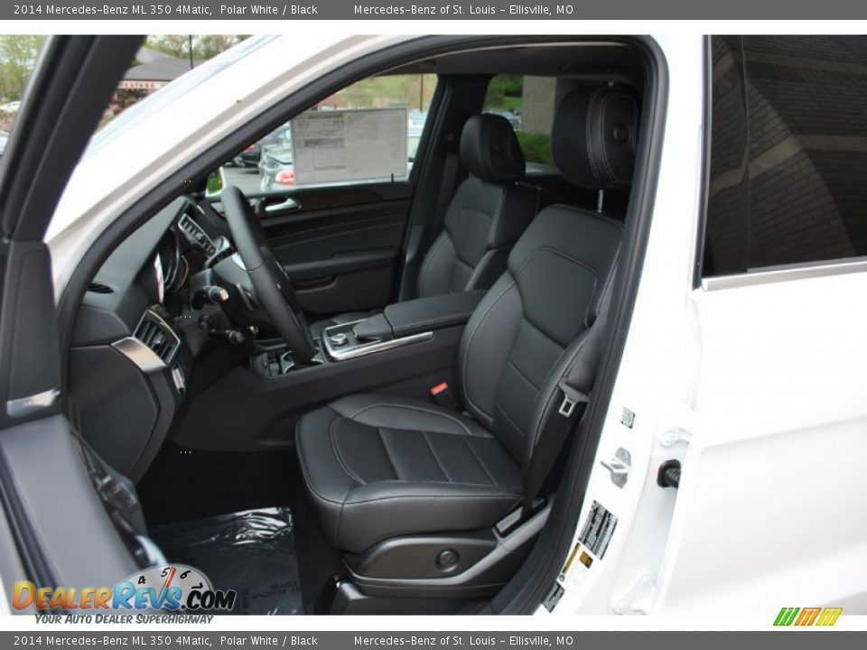 2014 Mercedes-Benz ML 350 4Matic Polar White / Black Photo #5