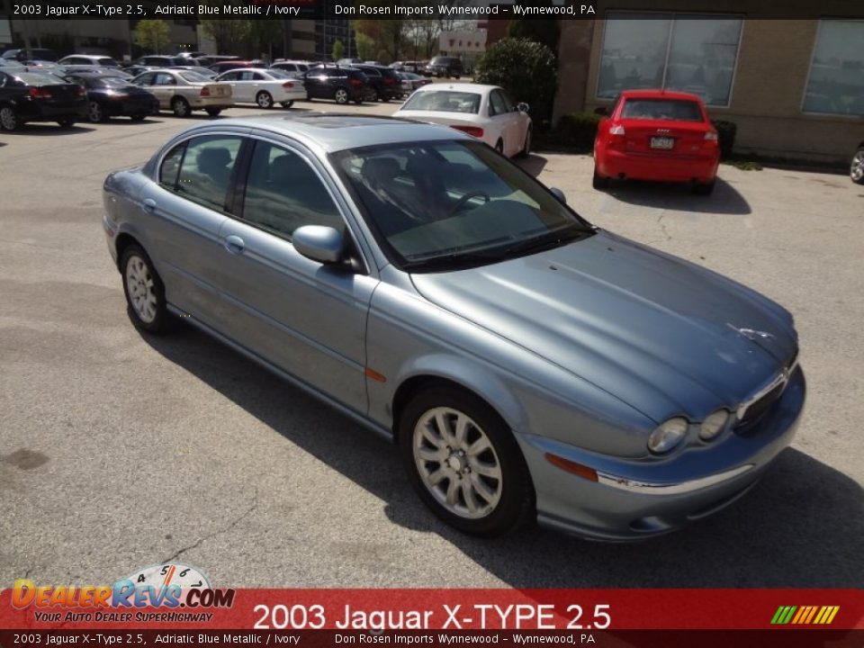 2003 Jaguar X-Type 2.5 Adriatic Blue Metallic / Ivory Photo #1