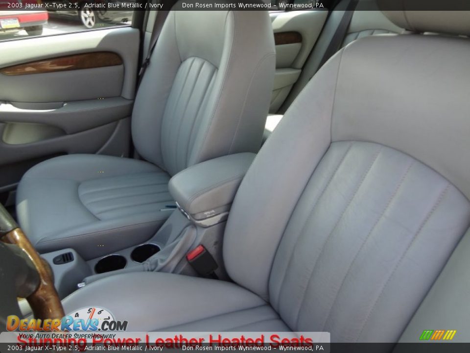 2003 Jaguar X-Type 2.5 Adriatic Blue Metallic / Ivory Photo #4