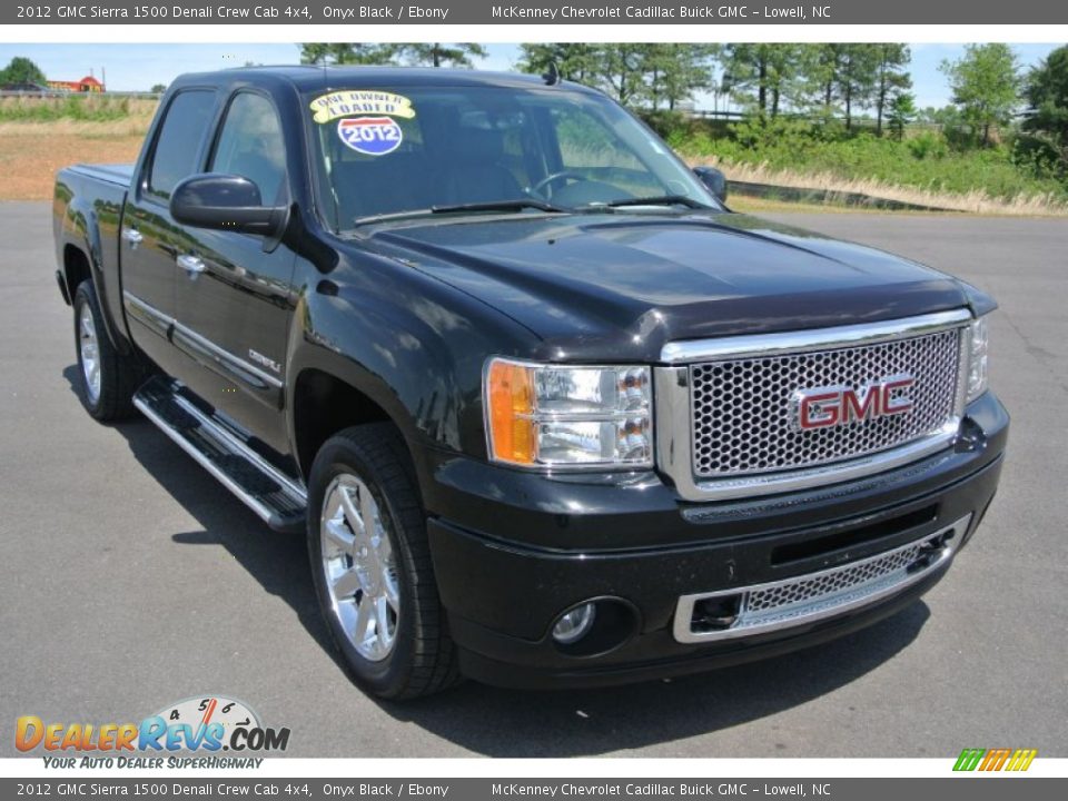 2012 GMC Sierra 1500 Denali Crew Cab 4x4 Onyx Black / Ebony Photo #1