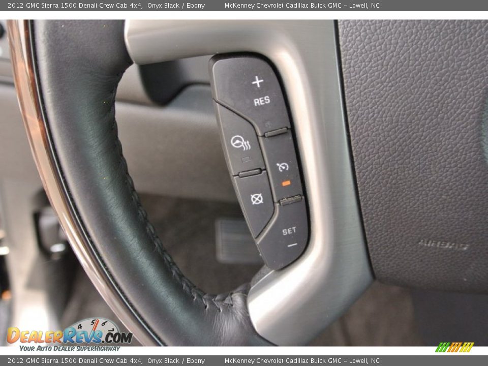 2012 GMC Sierra 1500 Denali Crew Cab 4x4 Onyx Black / Ebony Photo #16