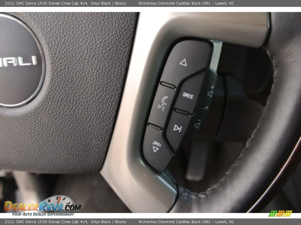 2012 GMC Sierra 1500 Denali Crew Cab 4x4 Onyx Black / Ebony Photo #17