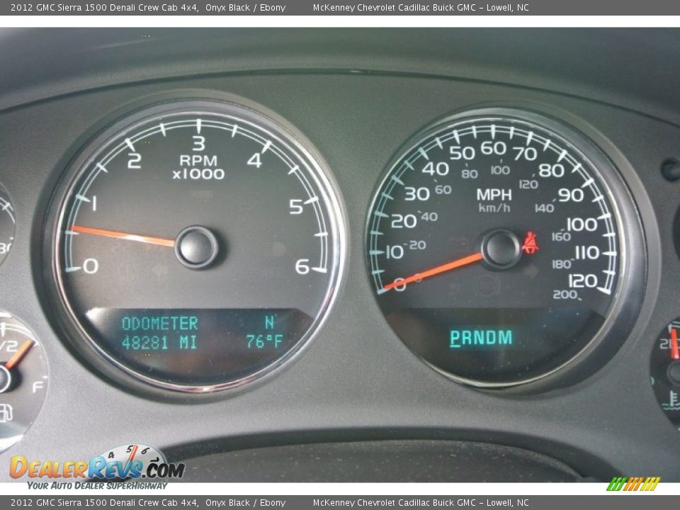 2012 GMC Sierra 1500 Denali Crew Cab 4x4 Onyx Black / Ebony Photo #18