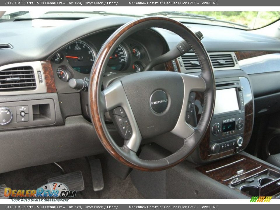 2012 GMC Sierra 1500 Denali Crew Cab 4x4 Onyx Black / Ebony Photo #27