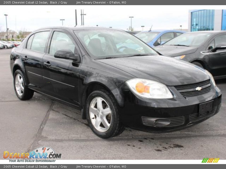 2005 Chevrolet Cobalt LS Sedan Black / Gray Photo #2