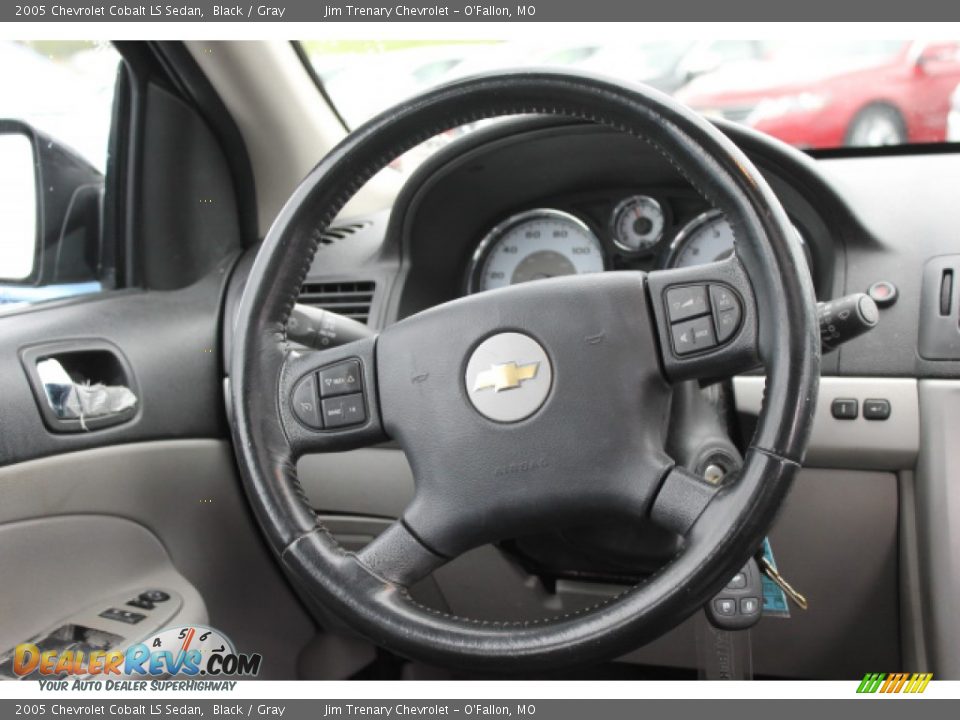 2005 Chevrolet Cobalt LS Sedan Black / Gray Photo #10