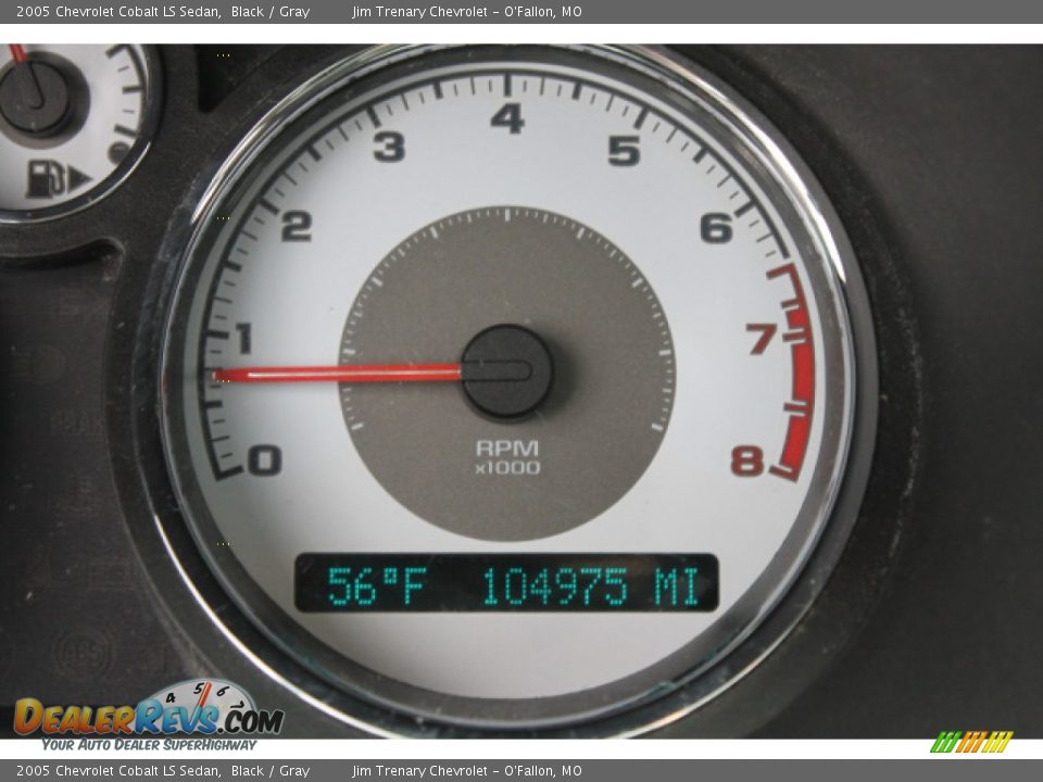 2005 Chevrolet Cobalt LS Sedan Black / Gray Photo #13