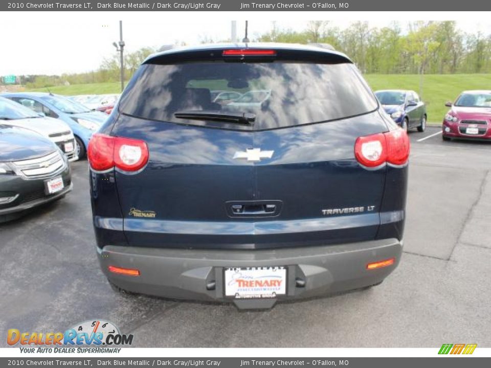 2010 Chevrolet Traverse LT Dark Blue Metallic / Dark Gray/Light Gray Photo #6