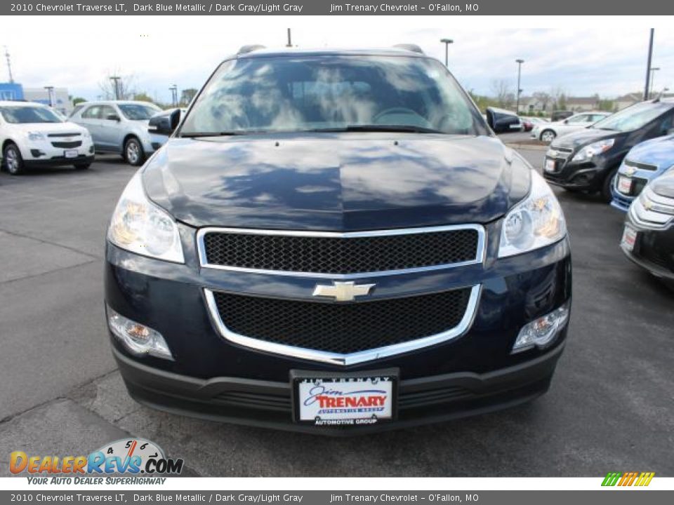 2010 Chevrolet Traverse LT Dark Blue Metallic / Dark Gray/Light Gray Photo #8