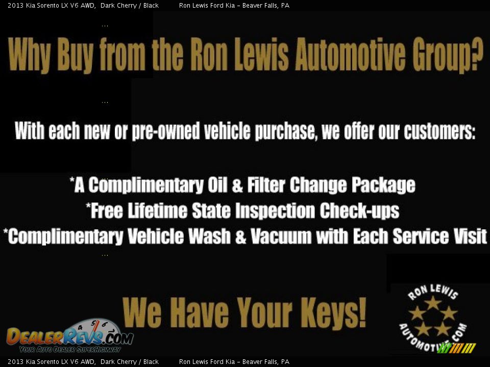 Dealer Info of 2013 Kia Sorento LX V6 AWD Photo #20