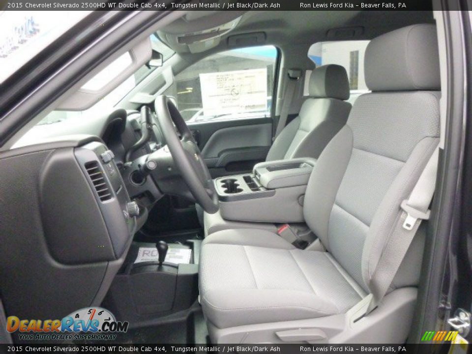 2015 Chevrolet Silverado 2500HD WT Double Cab 4x4 Tungsten Metallic / Jet Black/Dark Ash Photo #10