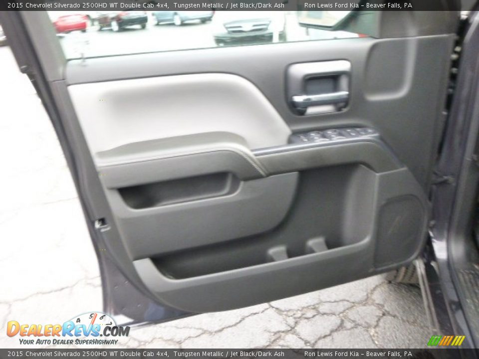 2015 Chevrolet Silverado 2500HD WT Double Cab 4x4 Tungsten Metallic / Jet Black/Dark Ash Photo #11