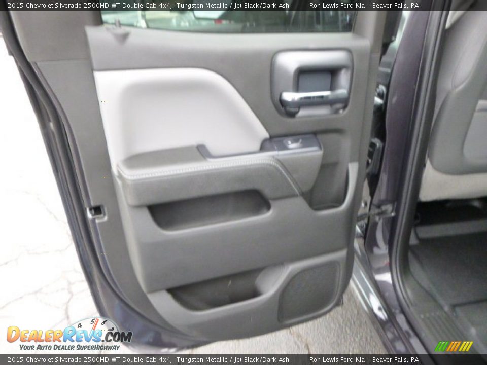 2015 Chevrolet Silverado 2500HD WT Double Cab 4x4 Tungsten Metallic / Jet Black/Dark Ash Photo #13