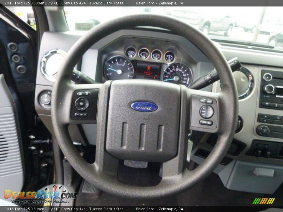 2015 Ford F250 Super Duty XLT Crew Cab 4x4 Steering Wheel Photo #18