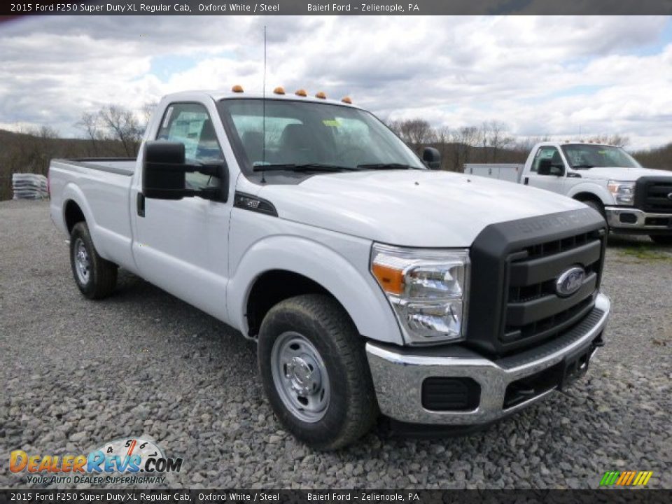 2015 Ford F250 Super Duty XL Regular Cab Oxford White / Steel Photo #2