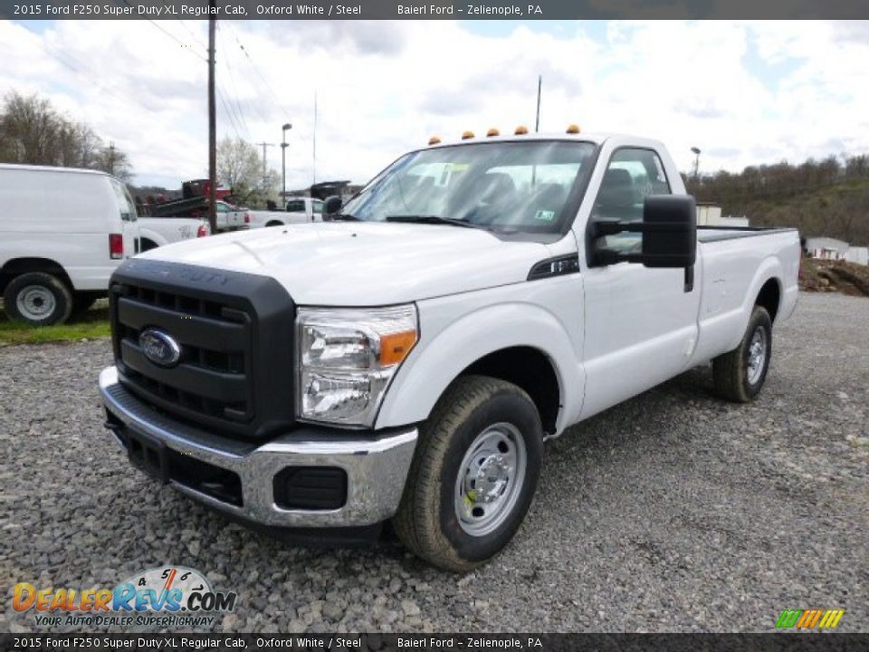 2015 Ford F250 Super Duty XL Regular Cab Oxford White / Steel Photo #4