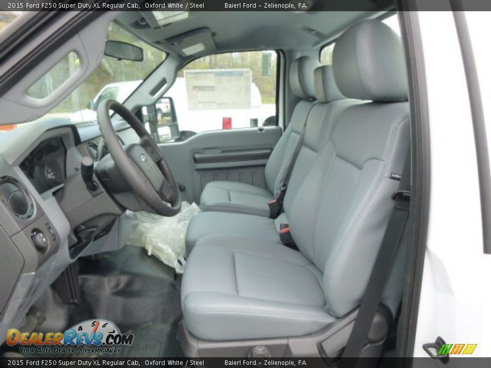 2015 Ford F250 Super Duty XL Regular Cab Oxford White / Steel Photo #10