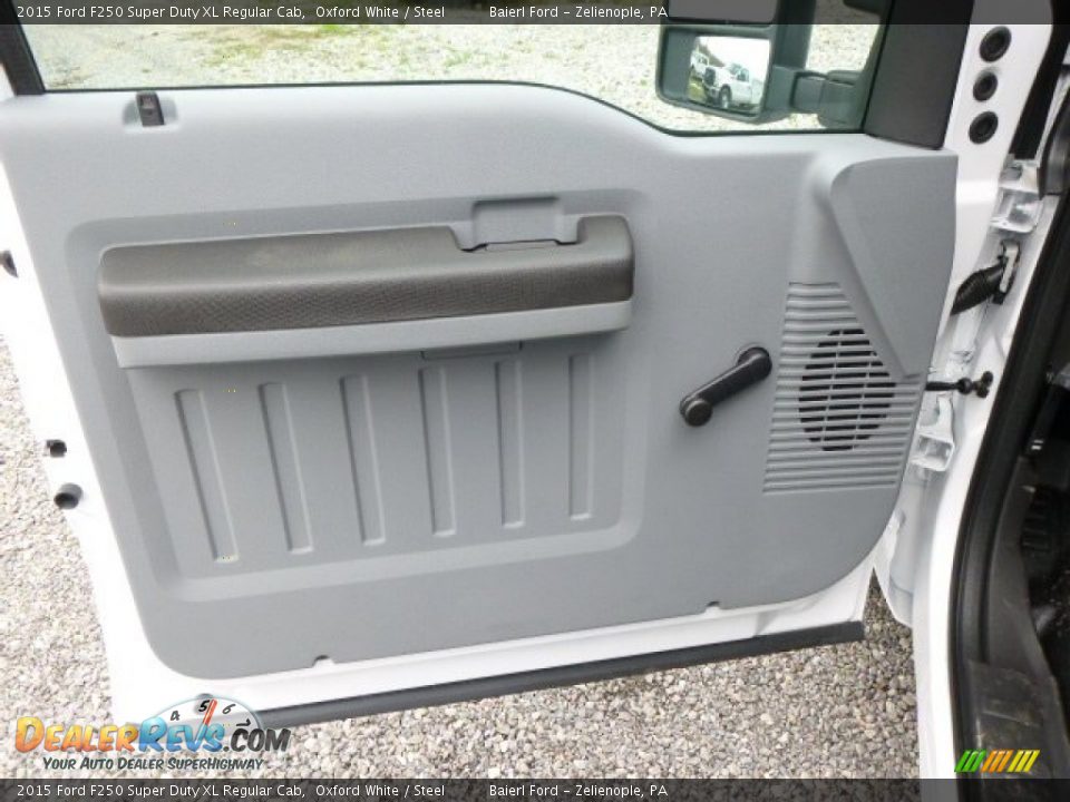 2015 Ford F250 Super Duty XL Regular Cab Oxford White / Steel Photo #12