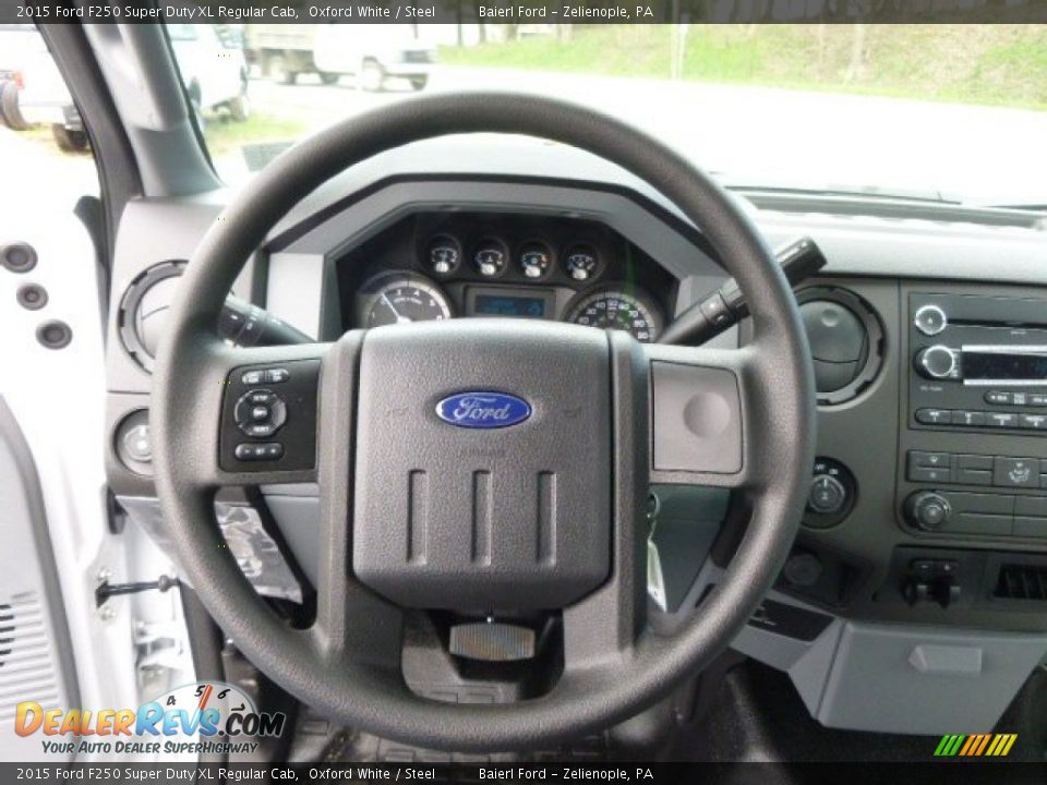 2015 Ford F250 Super Duty XL Regular Cab Oxford White / Steel Photo #18