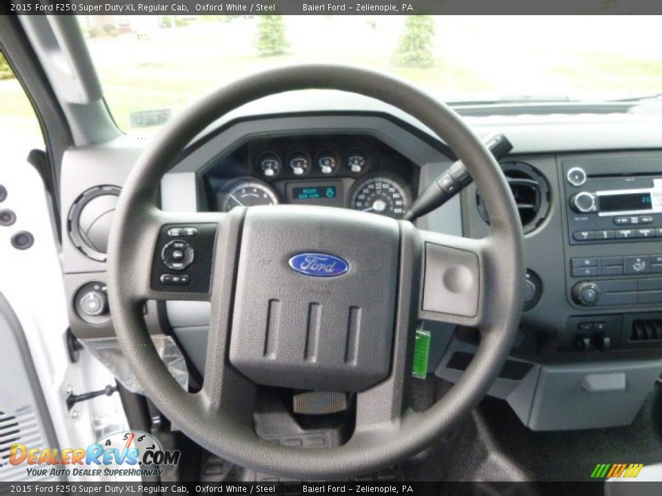 2015 Ford F250 Super Duty XL Regular Cab Oxford White / Steel Photo #17