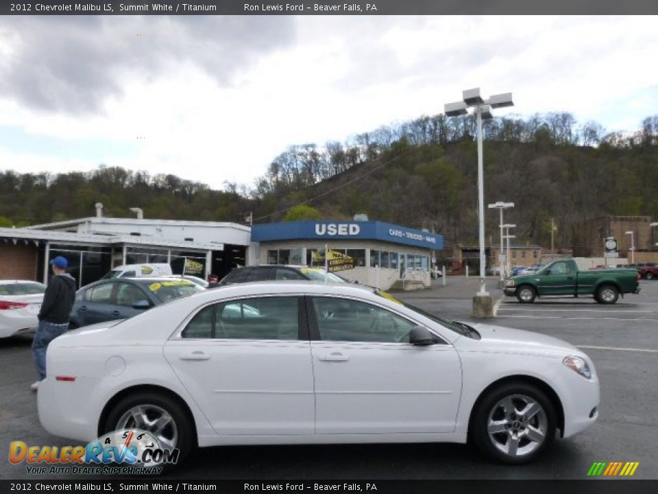 2012 Chevrolet Malibu LS Summit White / Titanium Photo #1