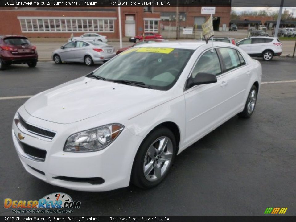 2012 Chevrolet Malibu LS Summit White / Titanium Photo #4