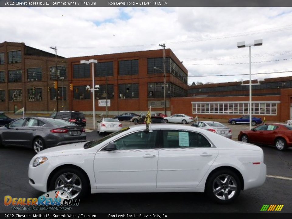 2012 Chevrolet Malibu LS Summit White / Titanium Photo #5