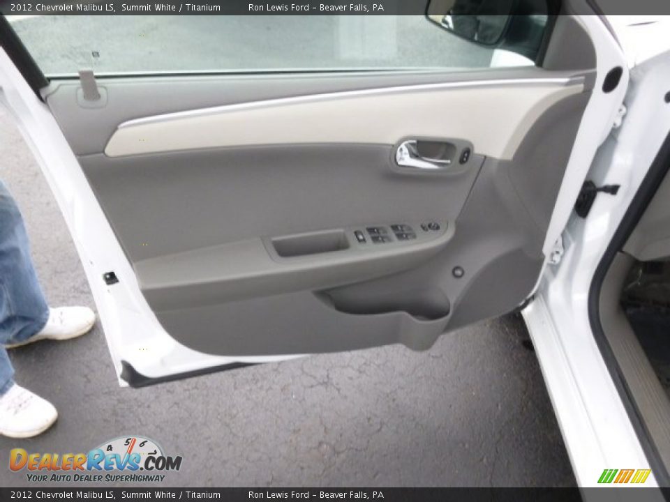 2012 Chevrolet Malibu LS Summit White / Titanium Photo #11
