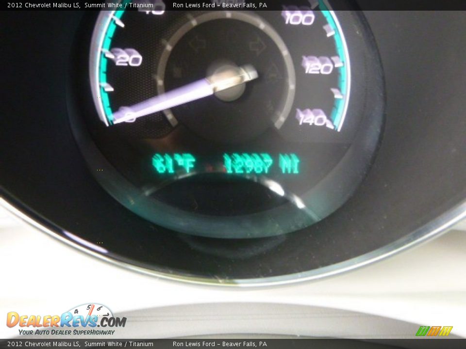2012 Chevrolet Malibu LS Summit White / Titanium Photo #19