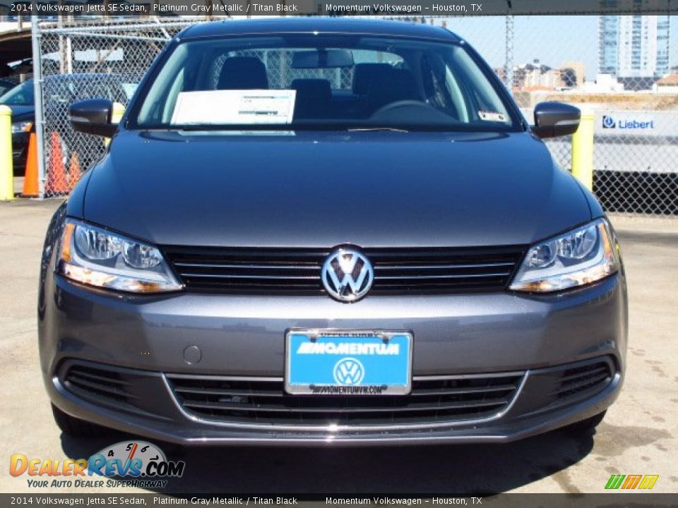 2014 Volkswagen Jetta SE Sedan Platinum Gray Metallic / Titan Black Photo #2