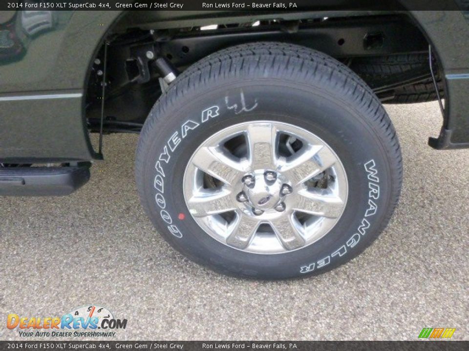 2014 Ford F150 XLT SuperCab 4x4 Green Gem / Steel Grey Photo #9