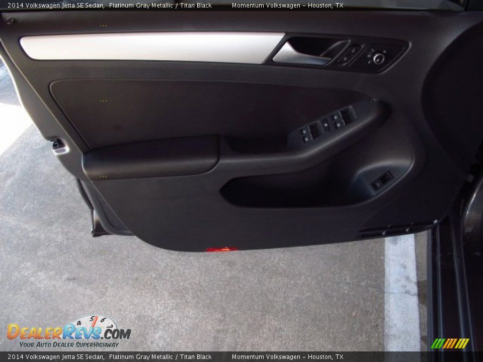 2014 Volkswagen Jetta SE Sedan Platinum Gray Metallic / Titan Black Photo #8
