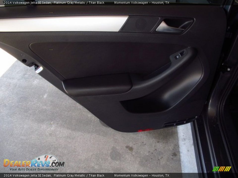 2014 Volkswagen Jetta SE Sedan Platinum Gray Metallic / Titan Black Photo #10