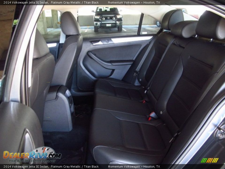 2014 Volkswagen Jetta SE Sedan Platinum Gray Metallic / Titan Black Photo #11