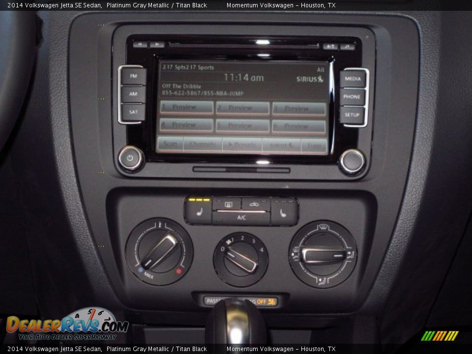 2014 Volkswagen Jetta SE Sedan Platinum Gray Metallic / Titan Black Photo #19
