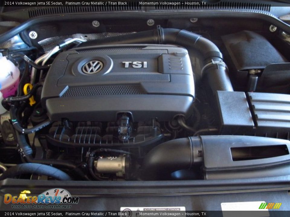 2014 Volkswagen Jetta SE Sedan Platinum Gray Metallic / Titan Black Photo #21