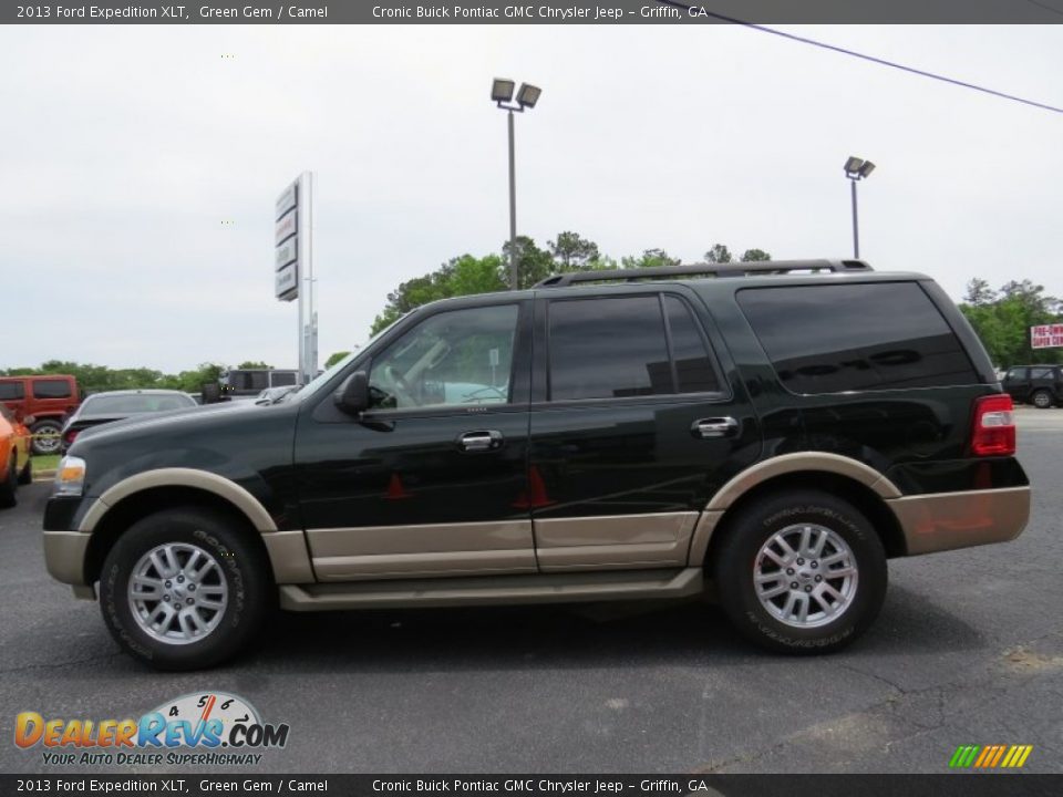 2013 Ford Expedition XLT Green Gem / Camel Photo #4