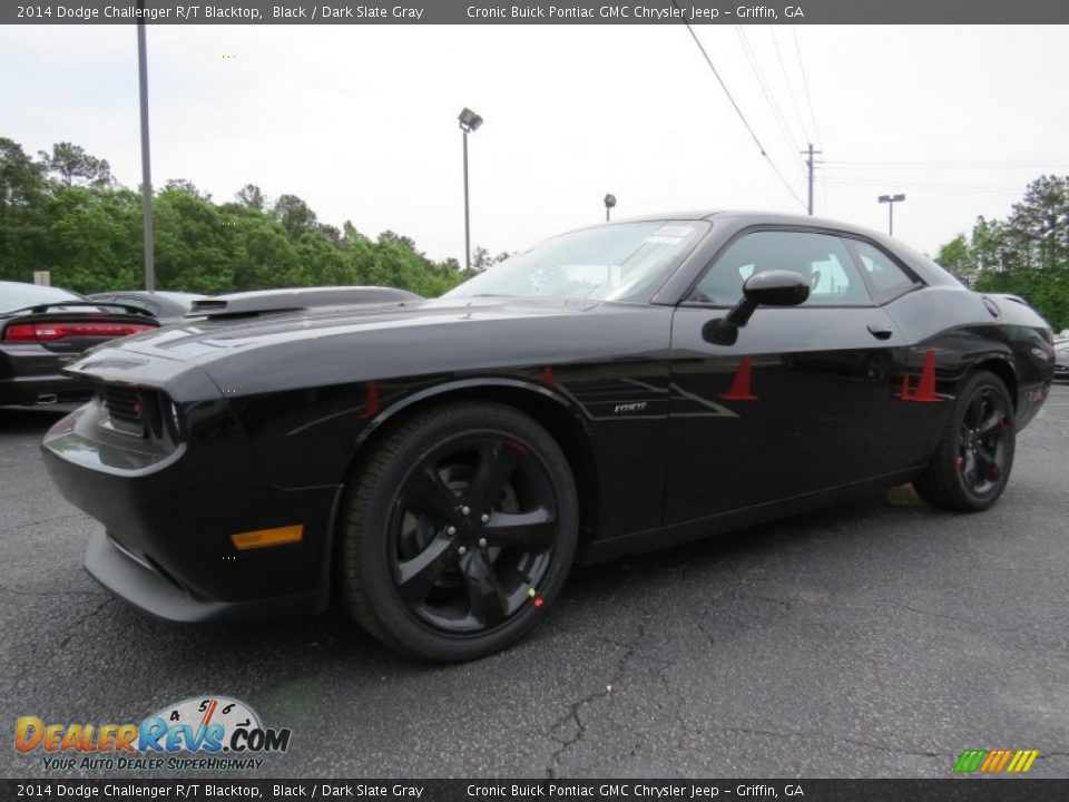 2014 Dodge Challenger R/T Blacktop Black / Dark Slate Gray Photo #4