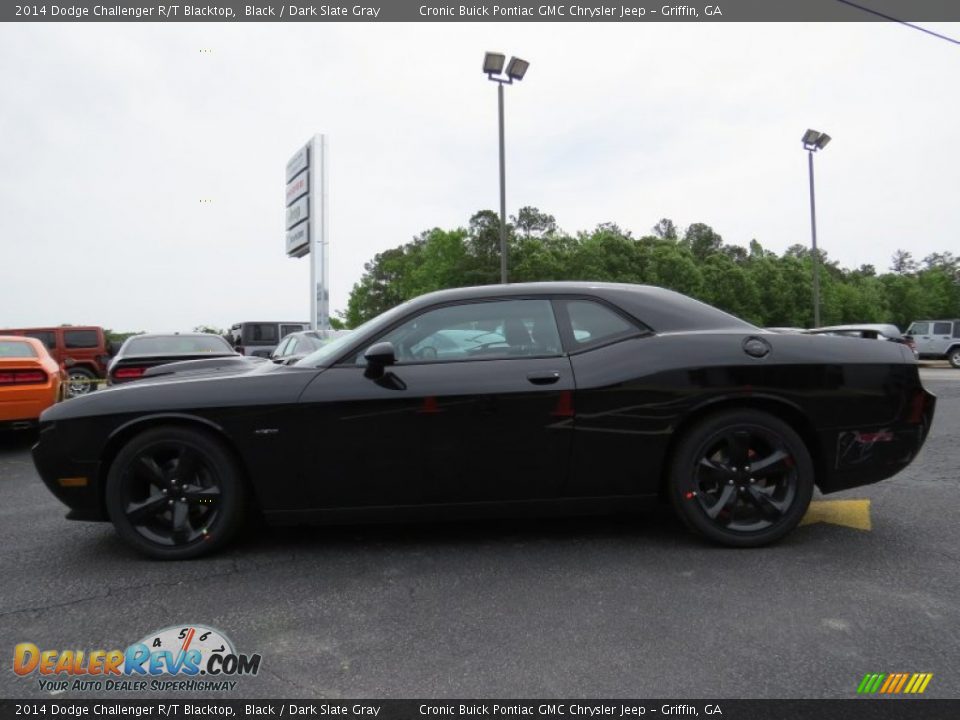 2014 Dodge Challenger R/T Blacktop Black / Dark Slate Gray Photo #5