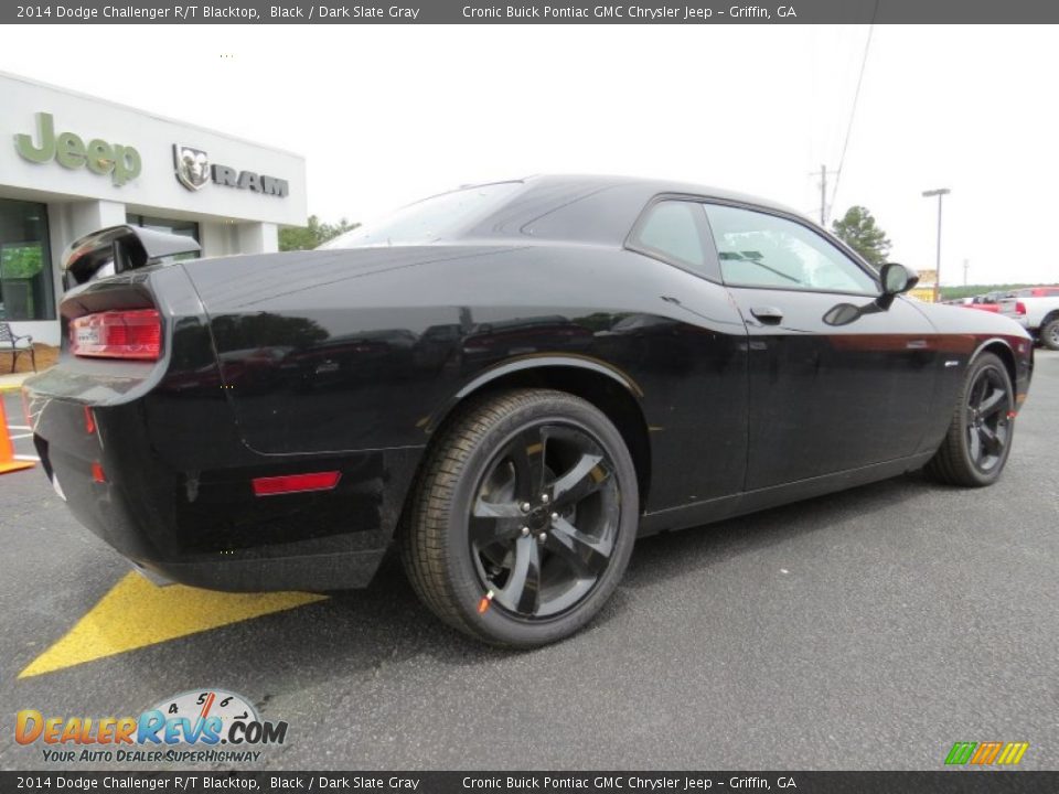 2014 Dodge Challenger R/T Blacktop Black / Dark Slate Gray Photo #8