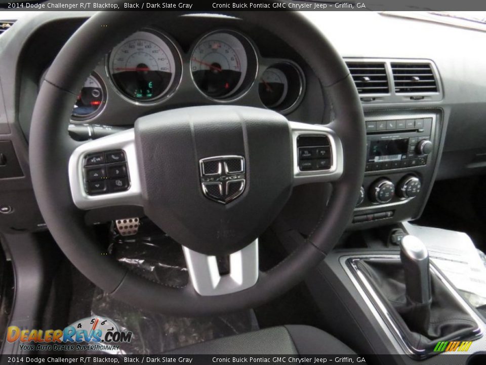 2014 Dodge Challenger R/T Blacktop Black / Dark Slate Gray Photo #12