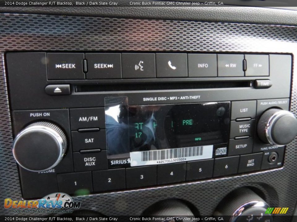 2014 Dodge Challenger R/T Blacktop Black / Dark Slate Gray Photo #15