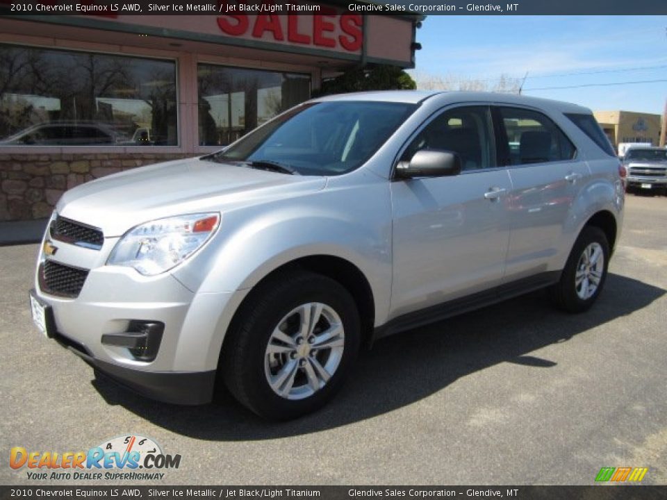 2010 Chevrolet Equinox LS AWD Silver Ice Metallic / Jet Black/Light Titanium Photo #1