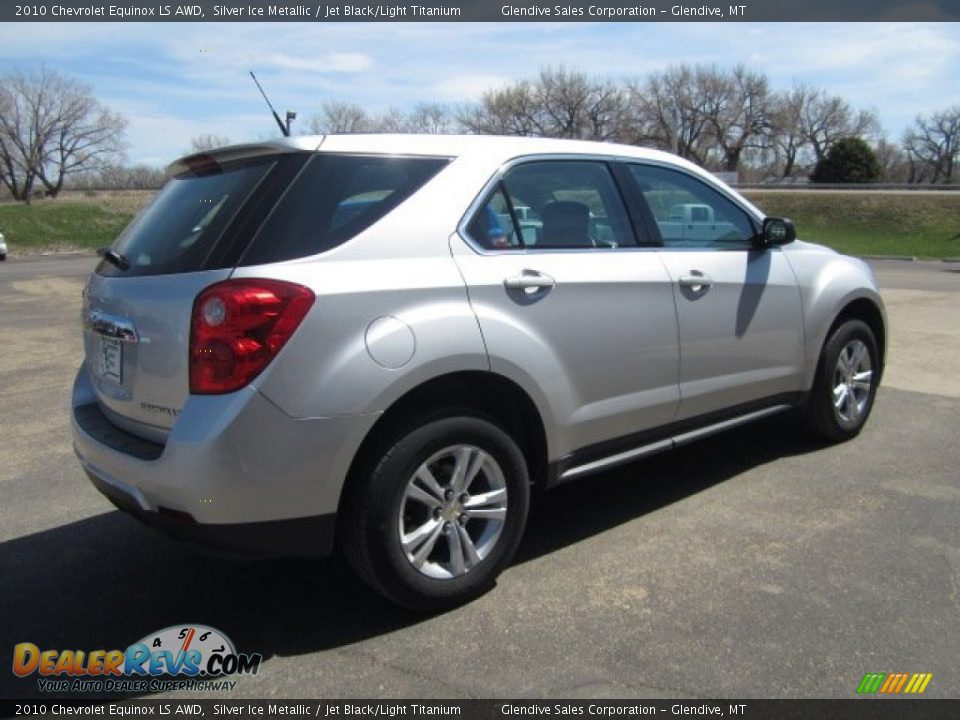 2010 Chevrolet Equinox LS AWD Silver Ice Metallic / Jet Black/Light Titanium Photo #3