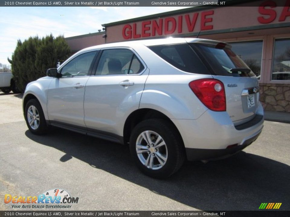 2010 Chevrolet Equinox LS AWD Silver Ice Metallic / Jet Black/Light Titanium Photo #4