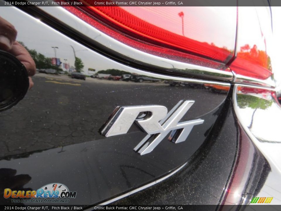 2014 Dodge Charger R/T Pitch Black / Black Photo #7