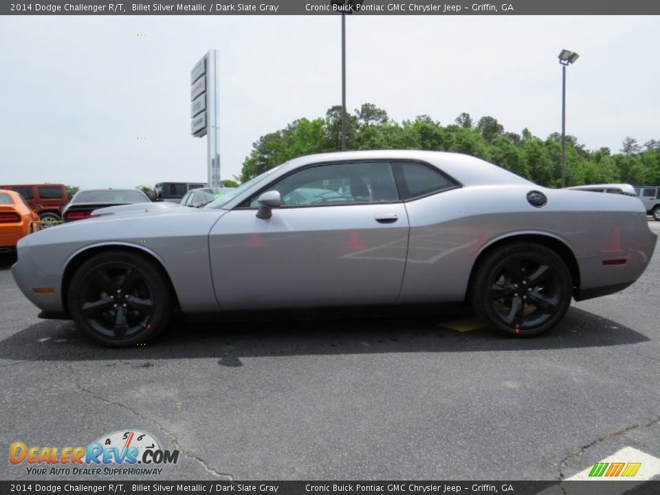 2014 Dodge Challenger R/T Billet Silver Metallic / Dark Slate Gray Photo #4