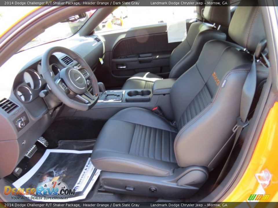 Dark Slate Gray Interior - 2014 Dodge Challenger R/T Shaker Package Photo #7